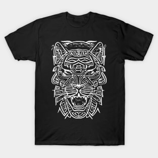 Tiger Tribal Tattoo Tiger With a Slightly Human Face T-Shirt